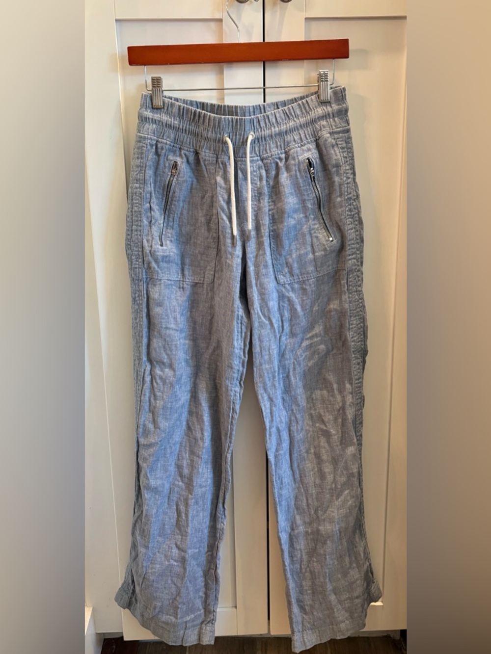 Athleta Linen Cabo Wide Leg Pants in Size 2 - Picture 2 of 8